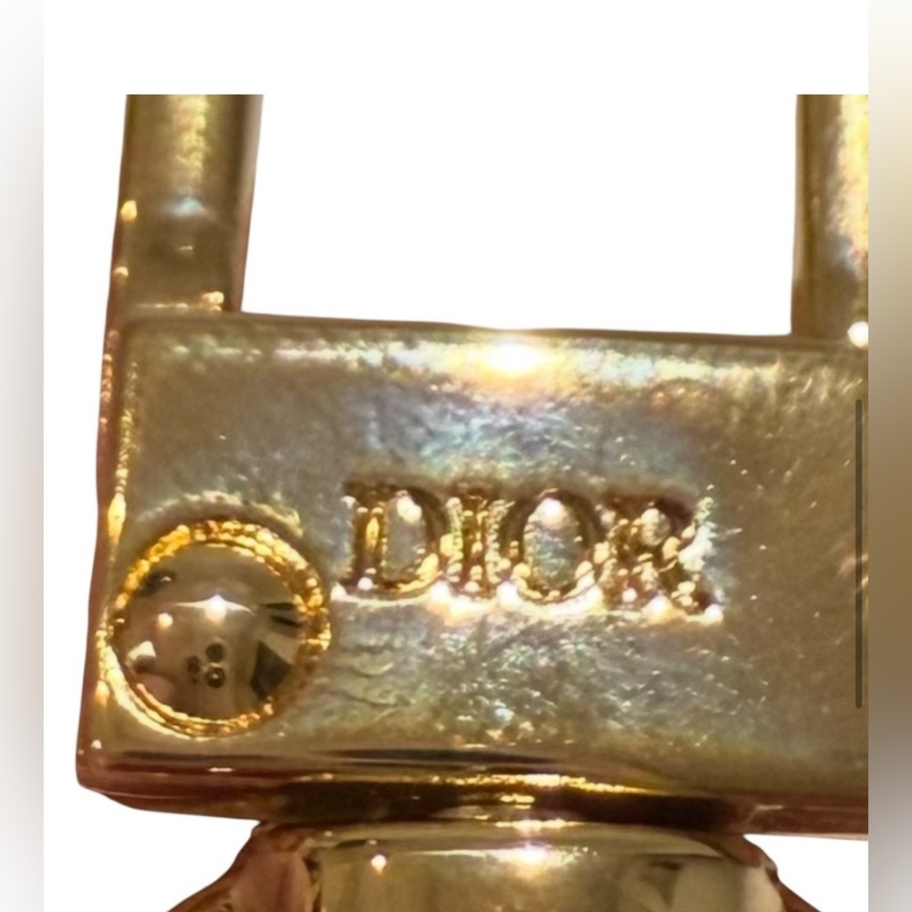 NEW in Box Dior J'adore Gold Keychain/Bag Chain with Dior Engraved Lobster Clasp - Picture 5 of 10